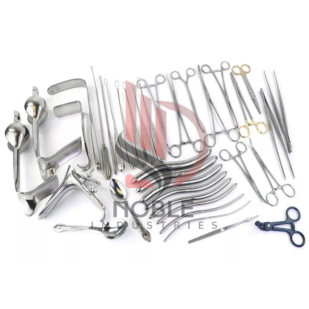 Dilation and Curettage (D&C) Set Gynecology Complete Surgical Instruments