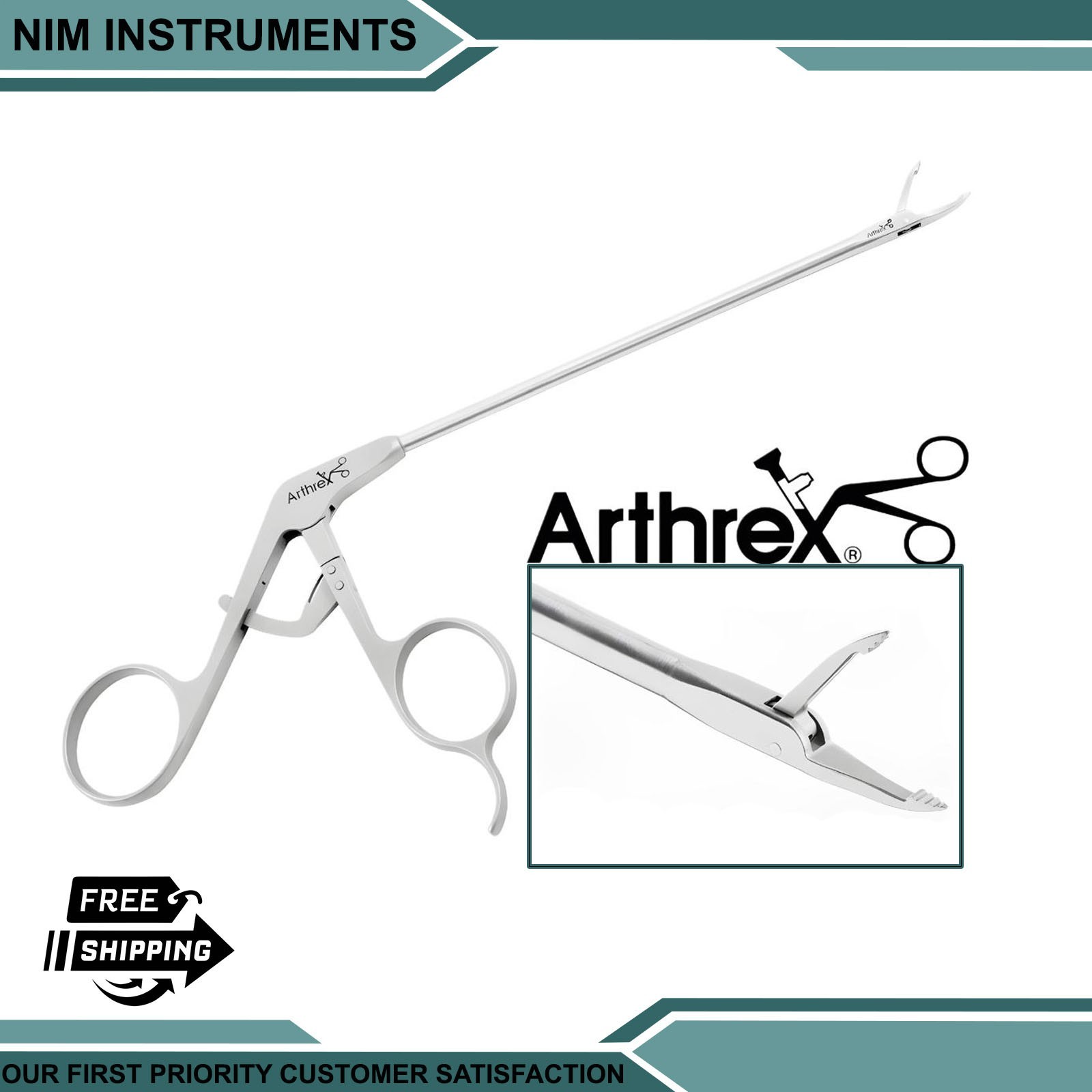 Arthrex AR-13970SR King Fisher Suture Retriever Tissue Grasper with SR Handle