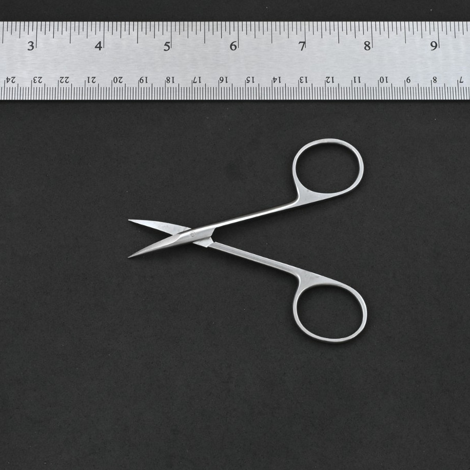 Aesculap BC057R Delicate Iris Scissors Curved S/S Tips 3¾ in Surgical