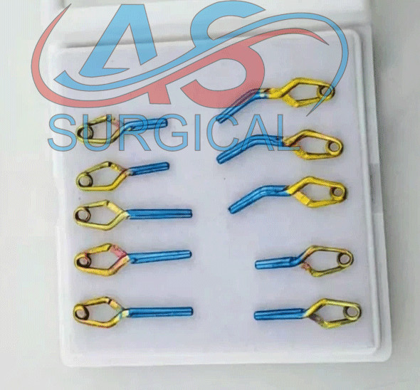 Aneurysm clips Neurosurgery 10-pcs Set In titanium Premium Quality
