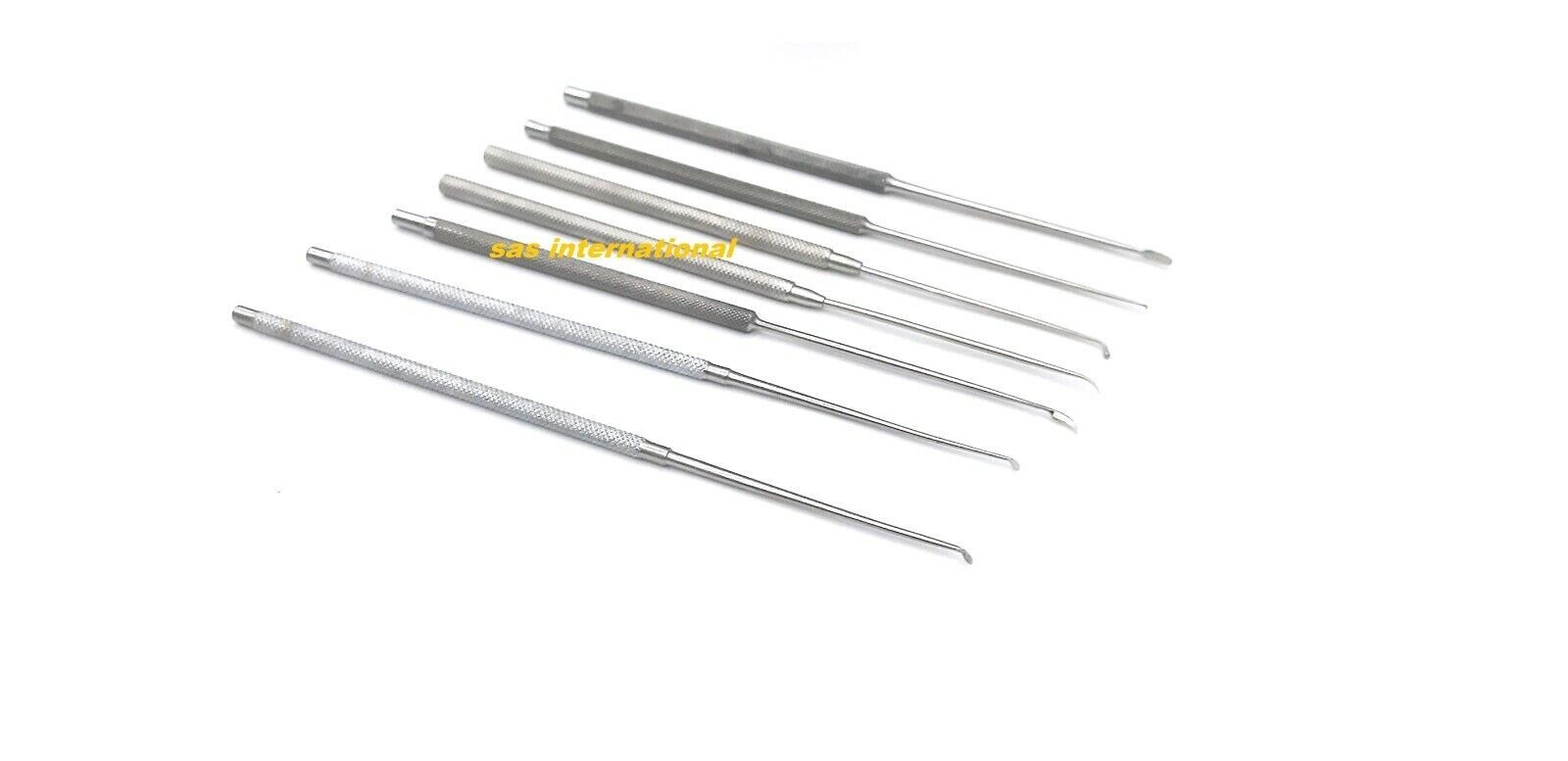 Sickle Knife, Side,Circular, Pick CVD, Ball Probe, Pick 90, Repositor ENT