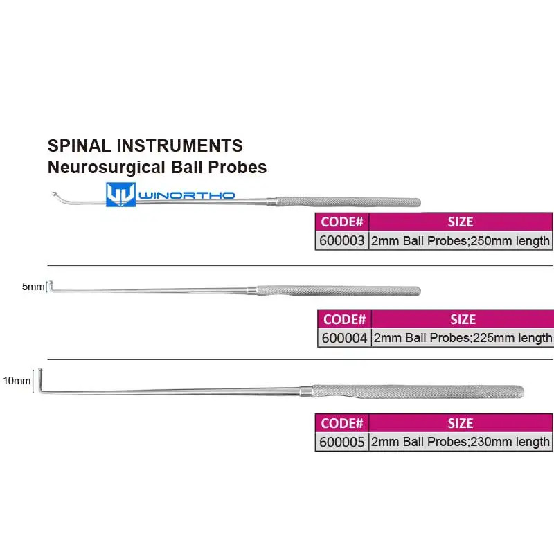 Spinal Neurosurgical Ball Probes Veterinary Instrument Equipments Animal Orthope