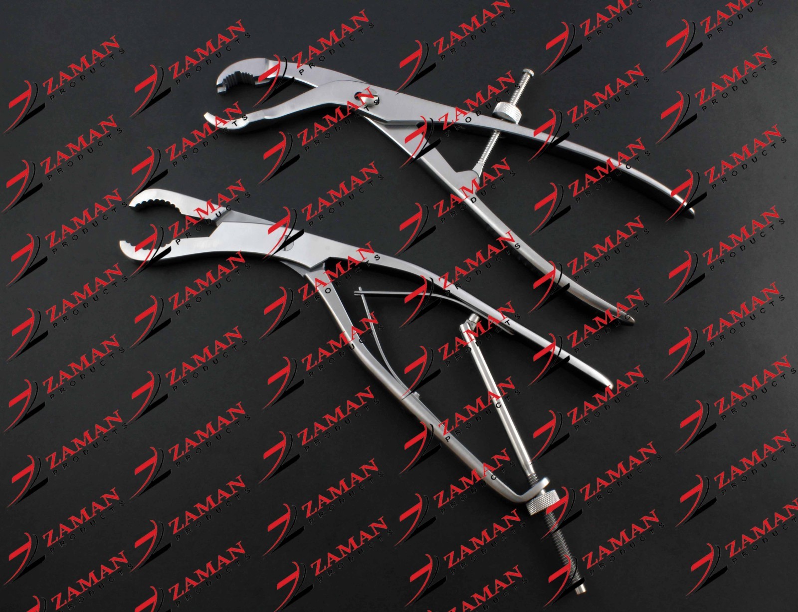 Self Centering Bone Holding Forceps And Ulrich Bone Holding Forceps Curved 25 CM