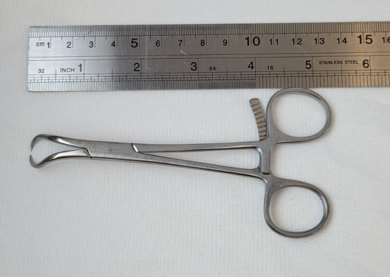Symmetry 35-1113 Bone Reposition Forceps, Curved Jaws, 5-1/4″, Orthopedic