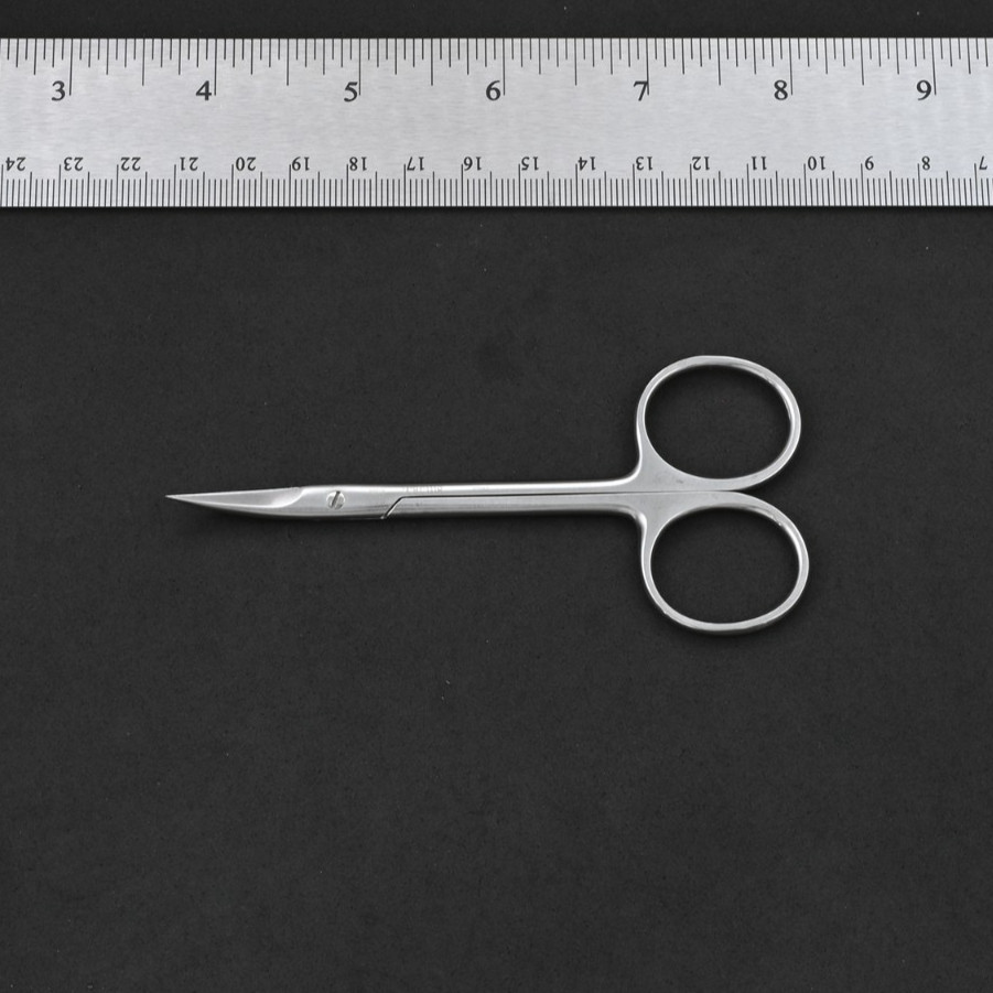 Aesculap BC111R Iris Scissors Curved S/S Tips Round Handle 4¼ in