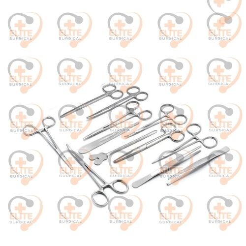 Set of 13 Pieces Basic Minor Surgery Kit Steel Box Surgical Instruments