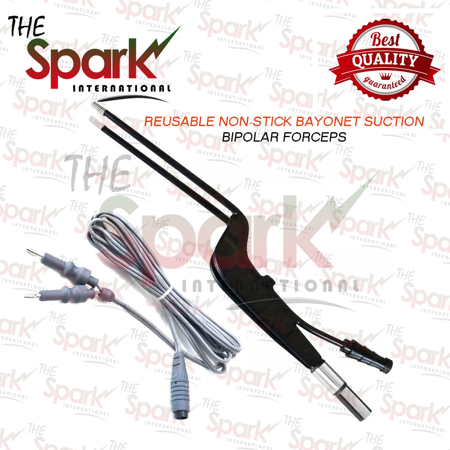 REUSABLE NON-STICK BAYONET SUCTION BIPOLAR FORCEPS 1PC