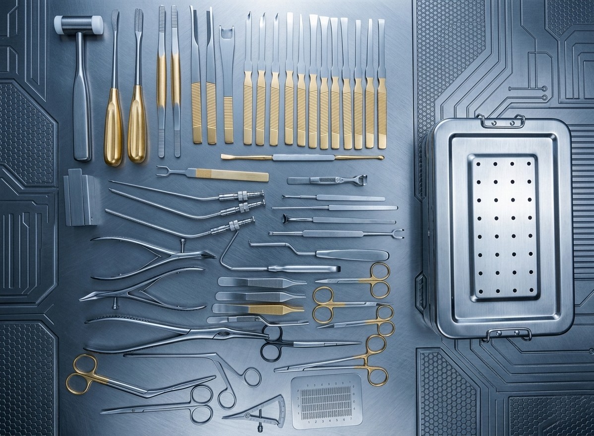 Rhinoplasty 50 pcs set Nose & Plastic Surgery instruments with box