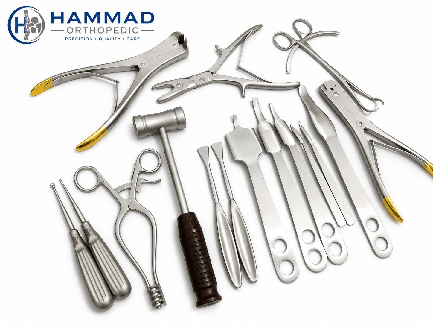 Basic Orthopedic Surgery Set 16 Pcs Spine Surgical Instruments Stainless Steel