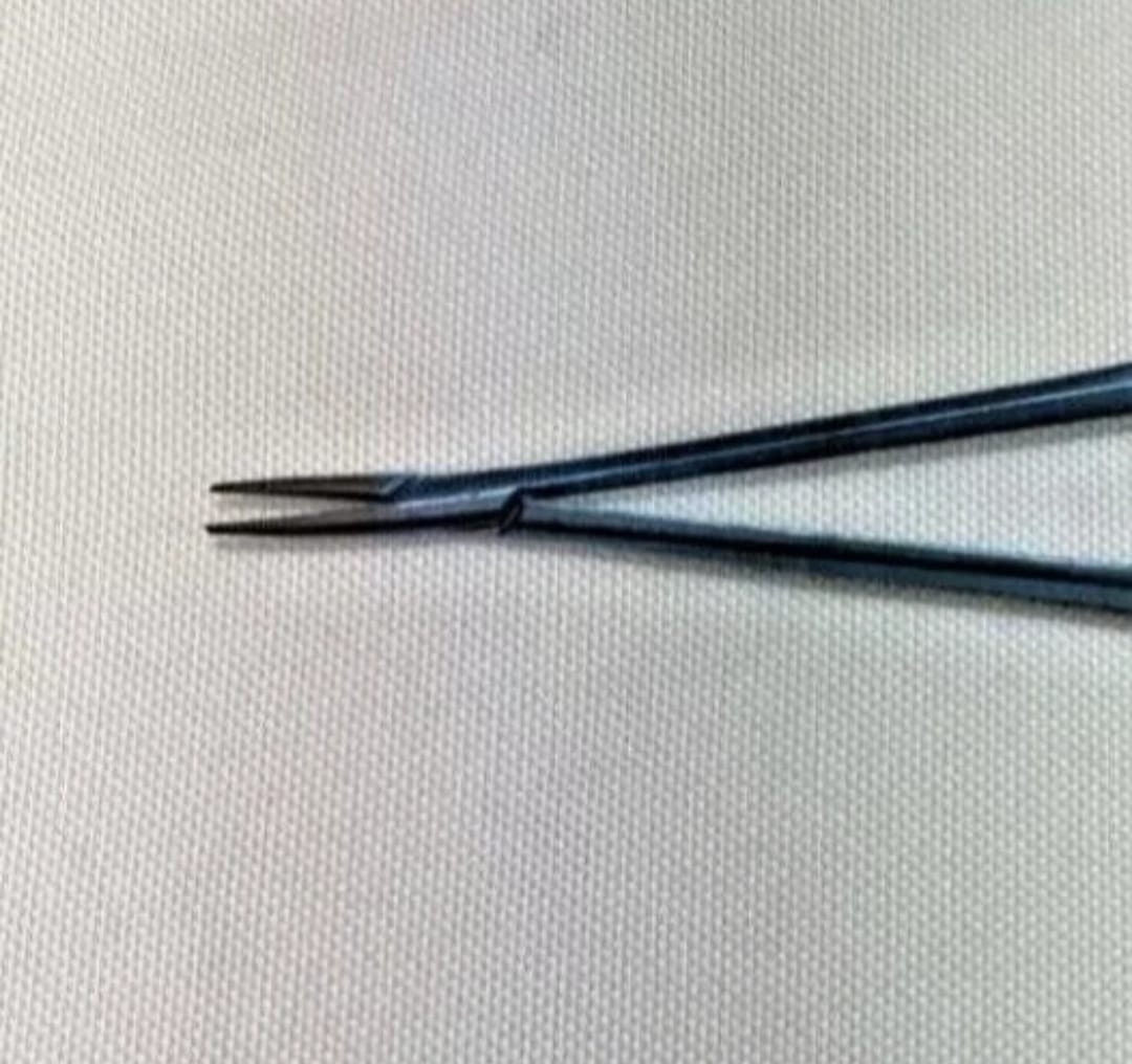 Scanlan Titanium Jacobson Micro Needle Holder Flat Handle Diamond Dust 3003-225