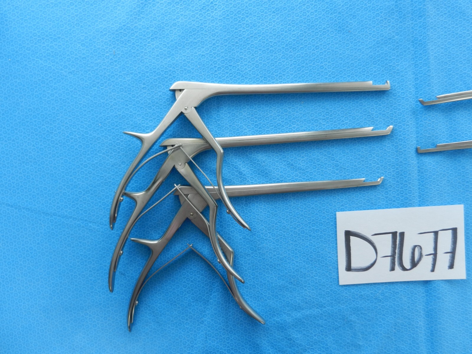 D767 V. Mueller Codman 3mm-5mm Bite Kerrison Rongeurs (Lot of 5)