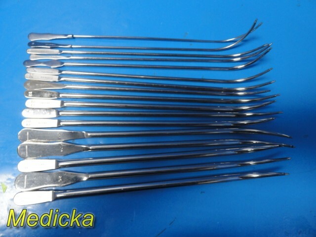 V.Mueller & Bard Assorted Urethral Sounds, Lefort 8 Fr to 28 Fr, 8″ to 11″~26075