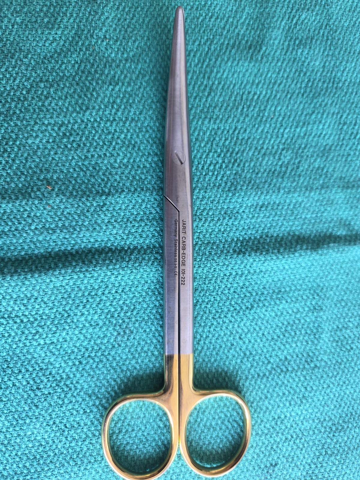 Jarit 101-222 Mayo Scissor Carb-Edge Curved 6-3/4″ Blunt