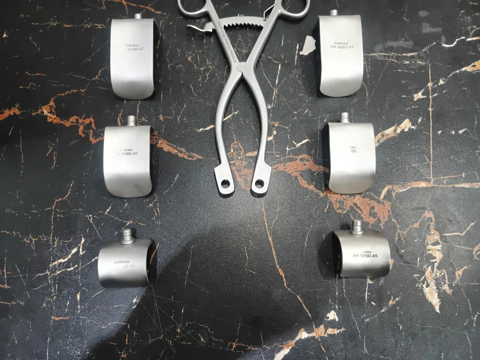 Arthrex AR 9260-46 Kolbel Retractor Set With 6 Blade Shoulder Repair Surgical