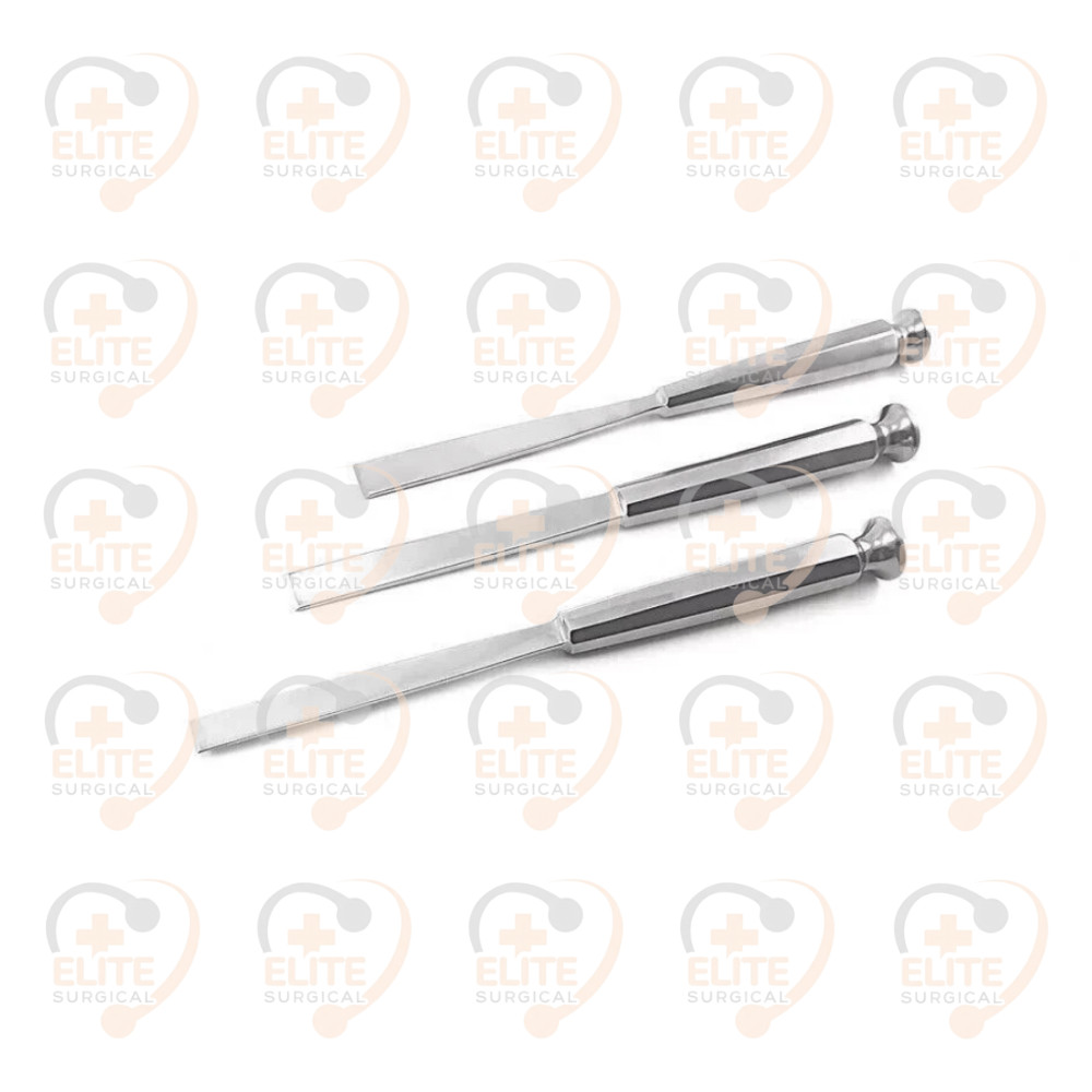 Stainless Steel Osteotome Set (Pack of 3) – Orthopedic Surgical Instruments