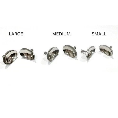 6 Pcs Corneal Eye Shield with Suction – Stainless Steel Laser Protector3sizes