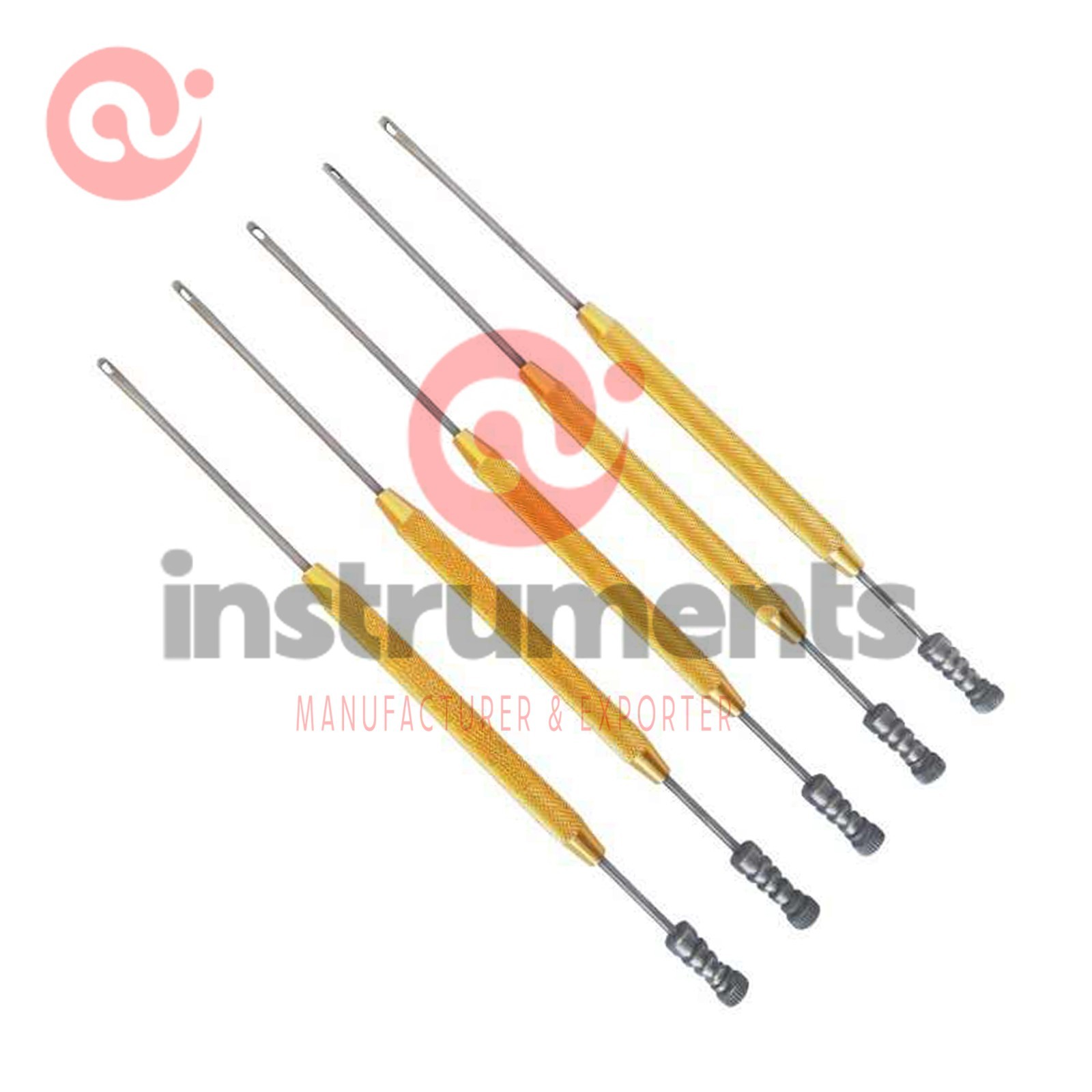 5pcs Gromed Freer Septum Periosteal Elevator with Suction 19cm (7½) surgical Ai