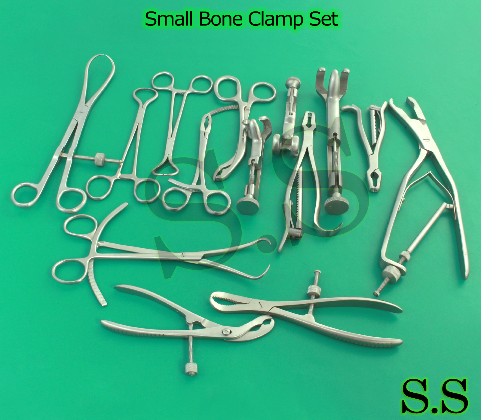 Small Bone Clamp Set Orthopedic Instruments DS-1124