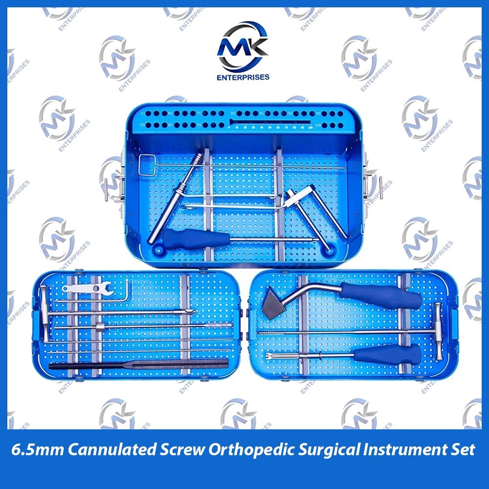 6.5mm Cannulated Screw Orthopedic Surgical Instrument Set
