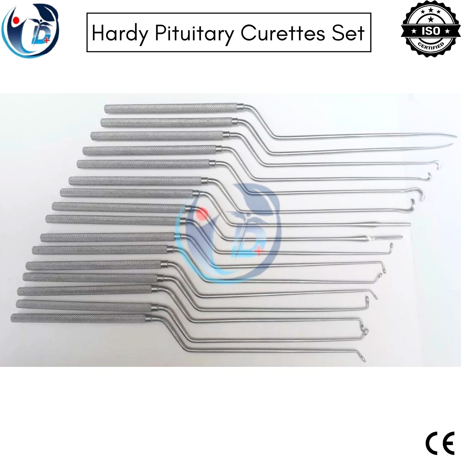 Hardy Pituitary Neuro Curettes Set Of 16 Surgical Instruments Transsphenoidal CE