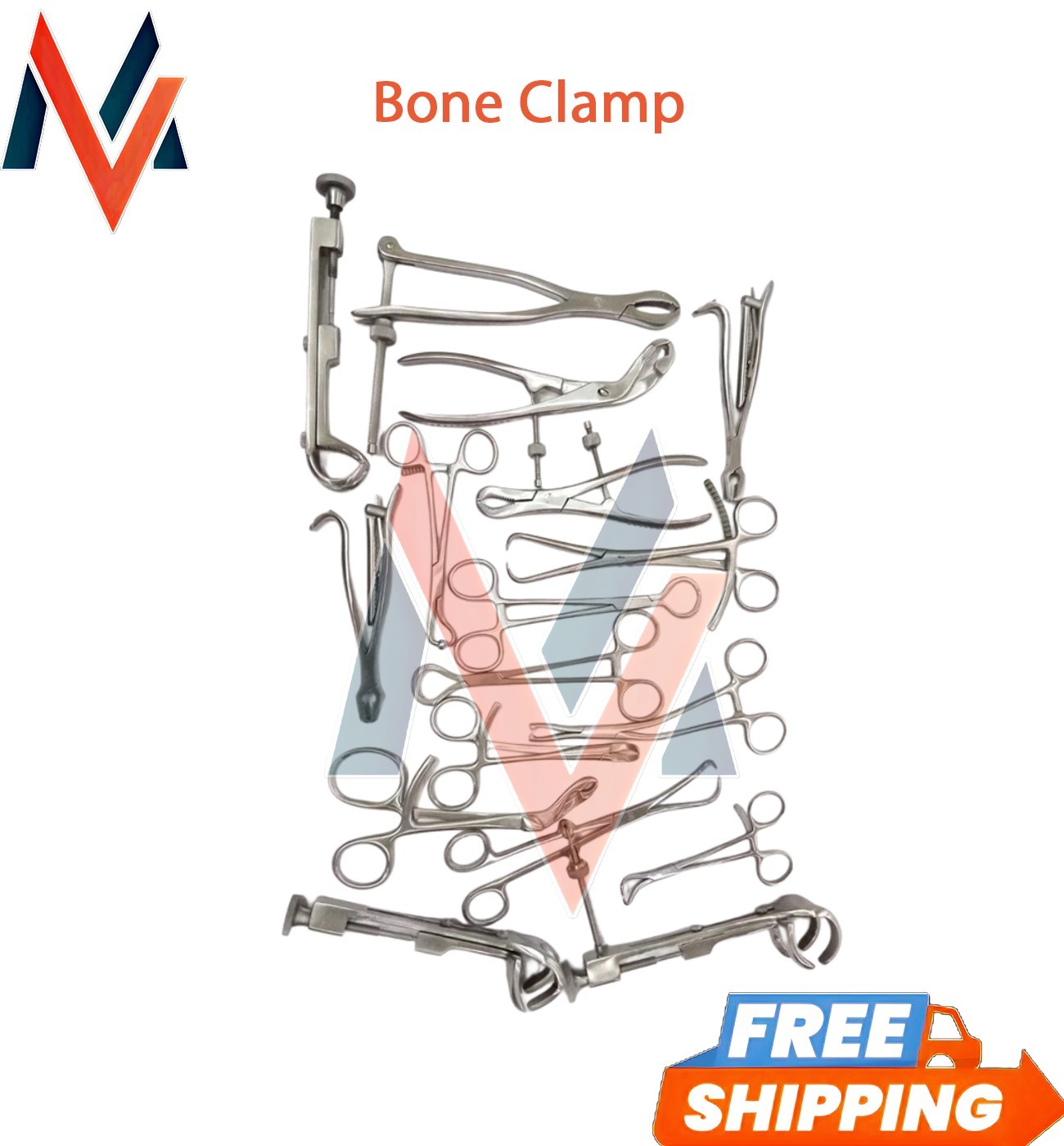 Small Bone Clamp Set 18 Pcs Orthopedic Surgery Instrument Kit