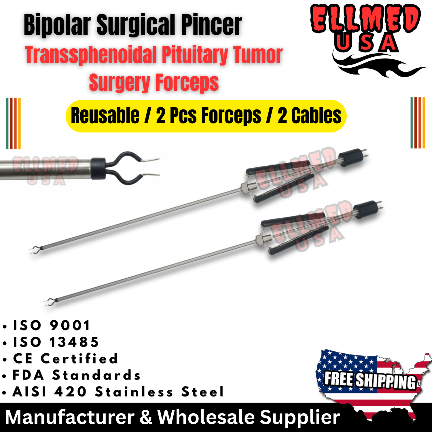 Ellman Surgitron Bipolar Pincers-Transsphenoidal Pituitary Tumor Removal Forceps