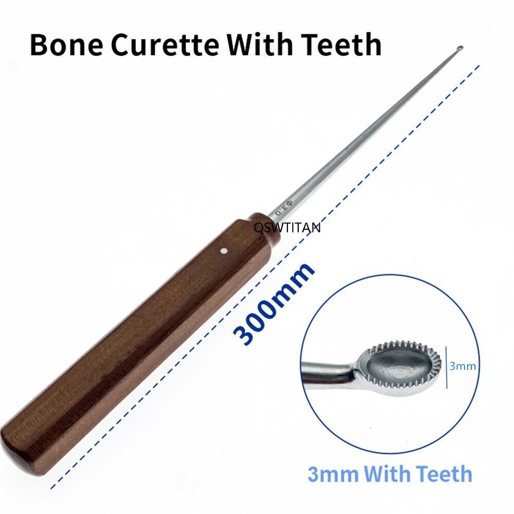 Orthopedics Bone Curette with teeth Bone Spoon Orthopedics surgical Instruments