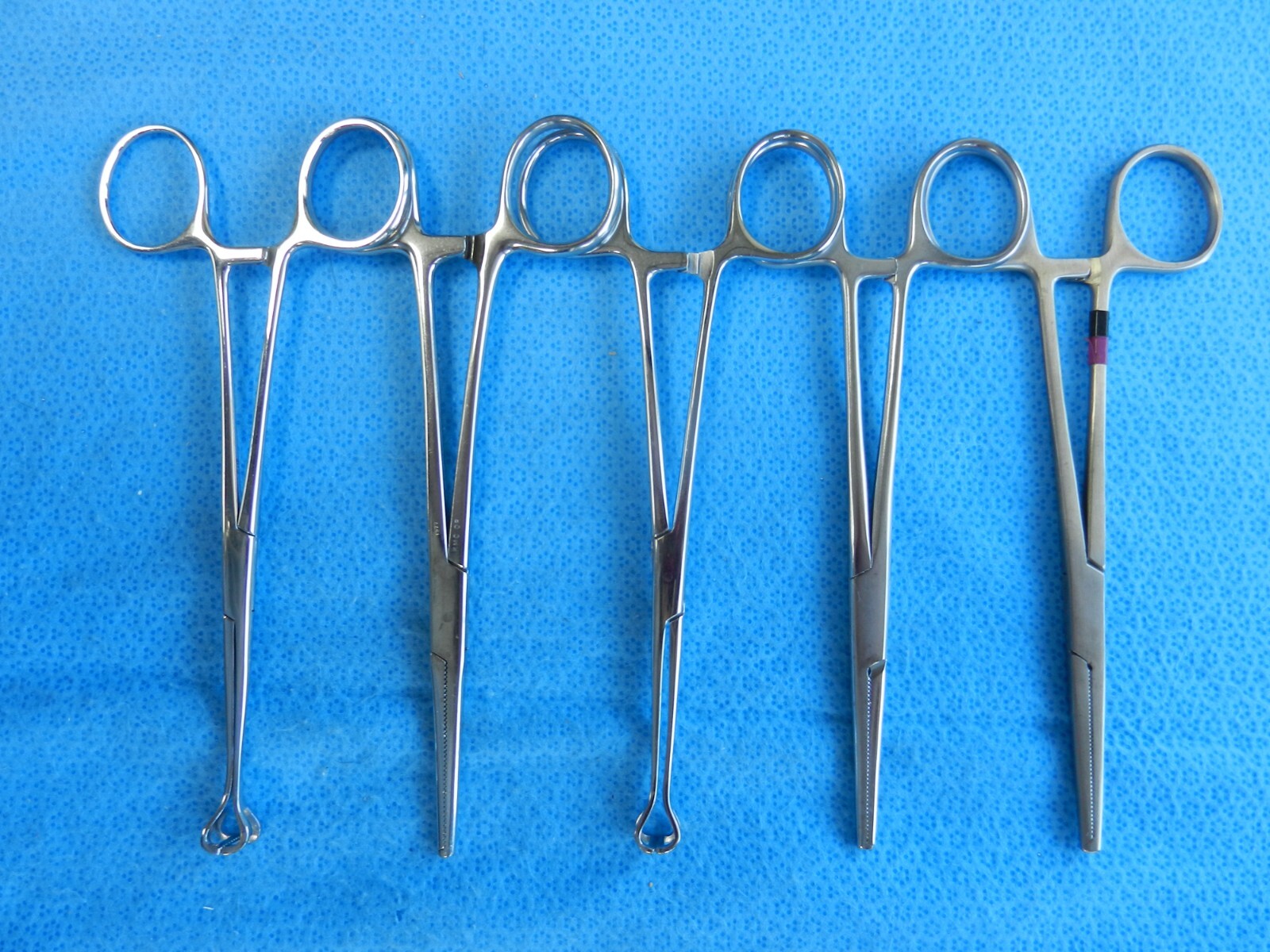 D9072 V.Mueller Codman Weck Lot of 10 Straight Forceps Approx. 16-16.5cm