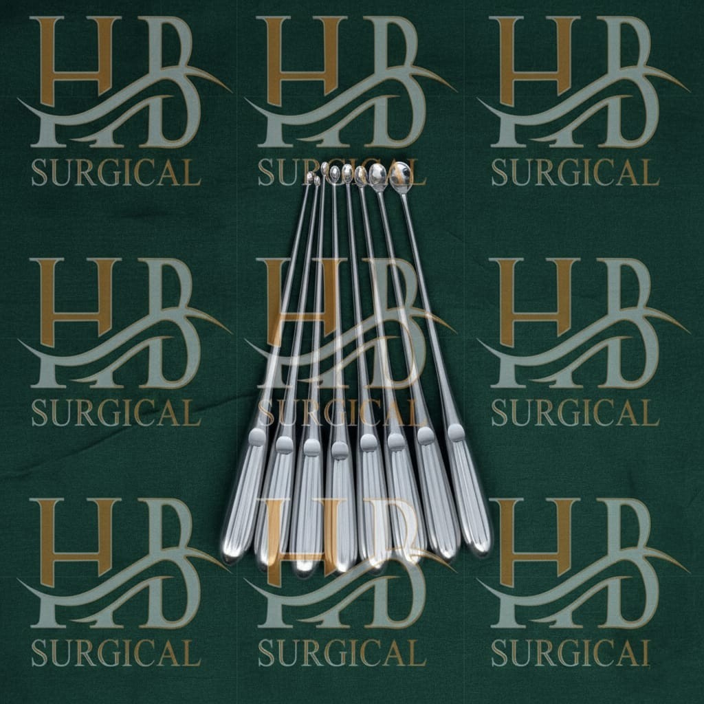 Volkmann bone curette set of 9 pieces orthopedic surgical instruments