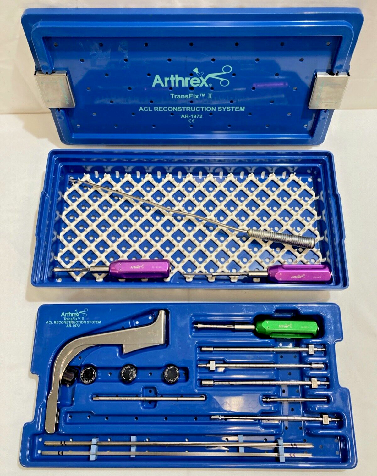 Arthrex AR-1972 Transfix II ACL Reconstruction System Set w/ Case Arthroscopic
