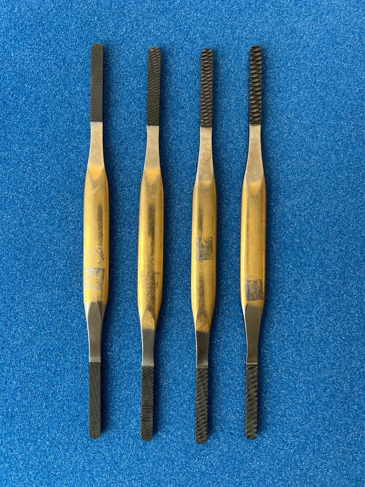 Storz Double Edge WIDIA Bone Rasp SET size 1 to 8. GERMANY ENT Tag#335