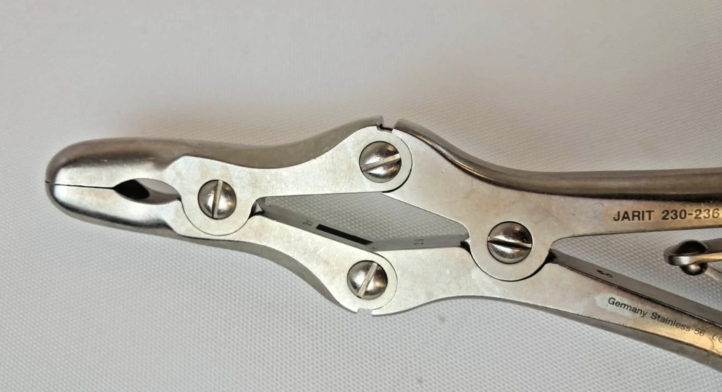 Jarit 230-236 Stille-Luer Rongeur 10″ Curved 10mm Double Action Orthopedic