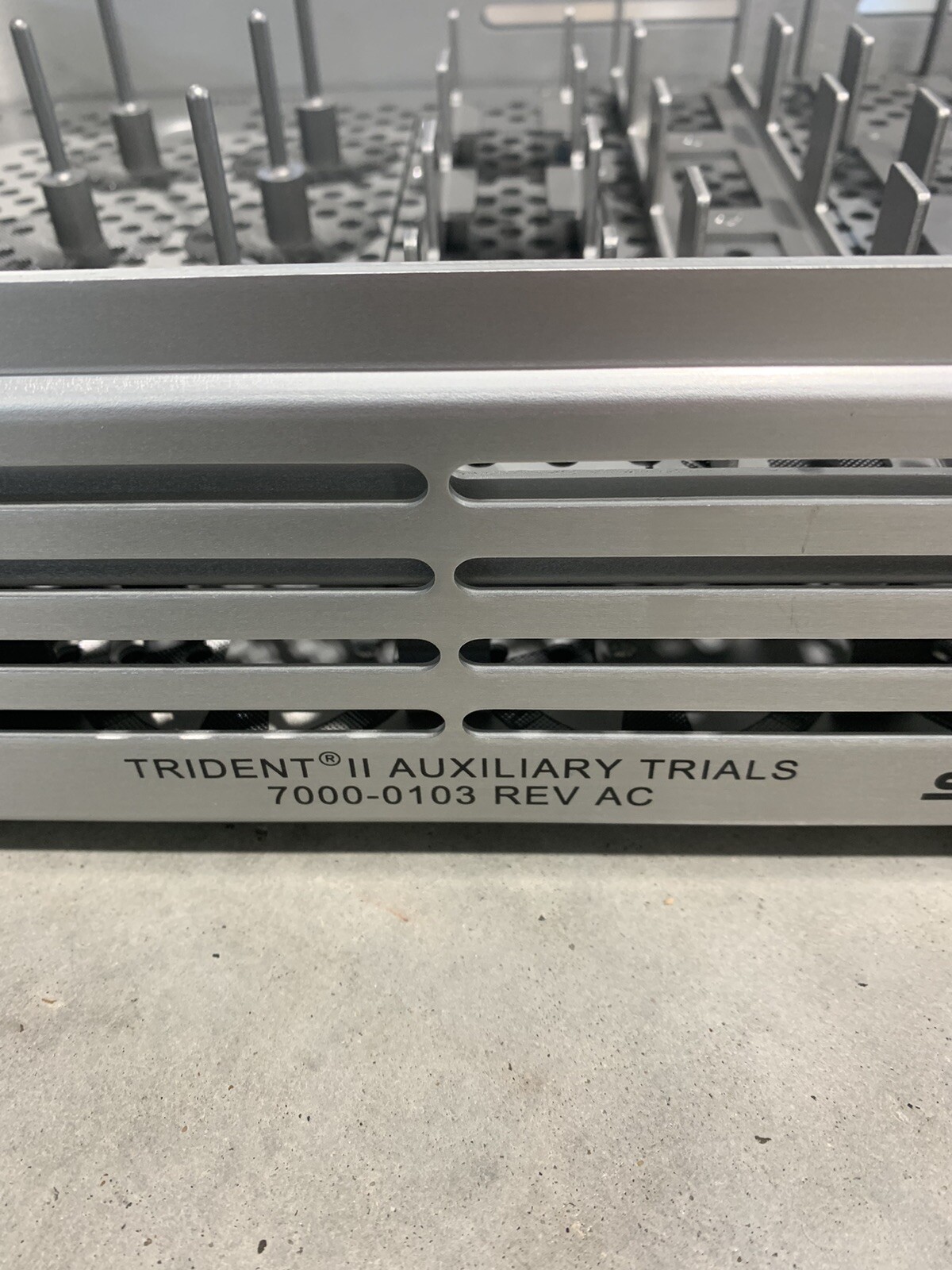 Stryker 7000-0103 Trident II Auxiliary Trials Tray, Includes 4 Window Trials