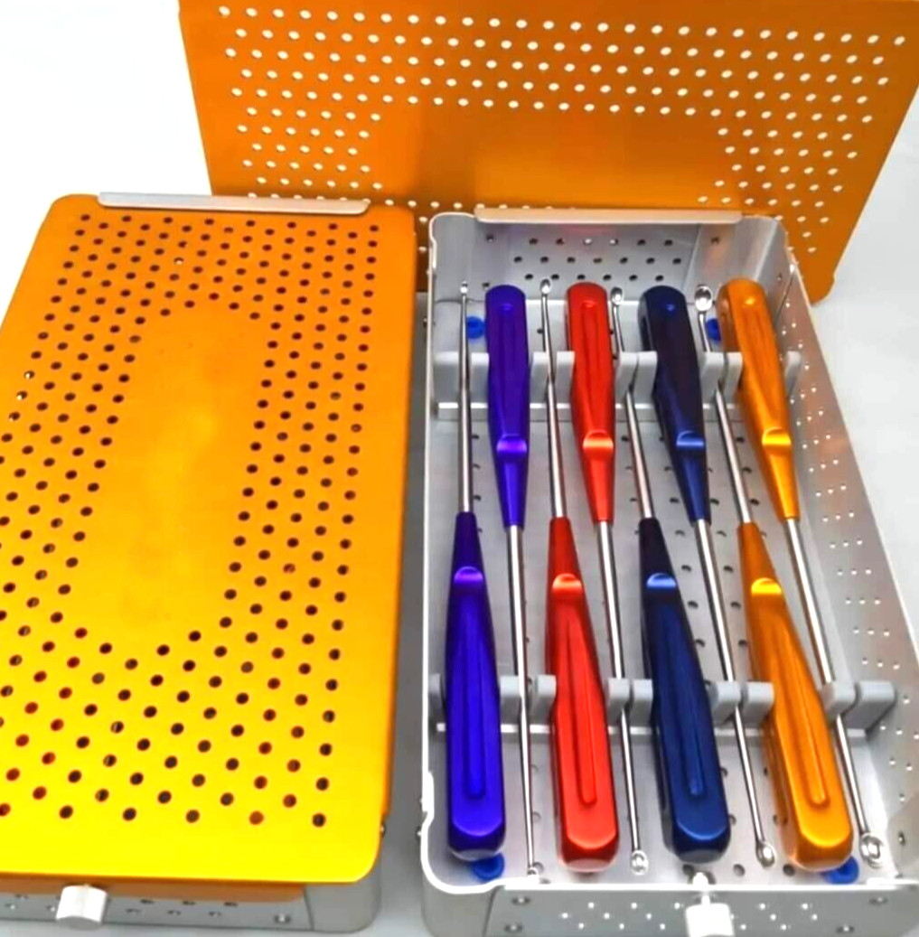 Standard Bone Cervical Curettes 8 PC’s Orthopedics Spine Instruments strerlizat