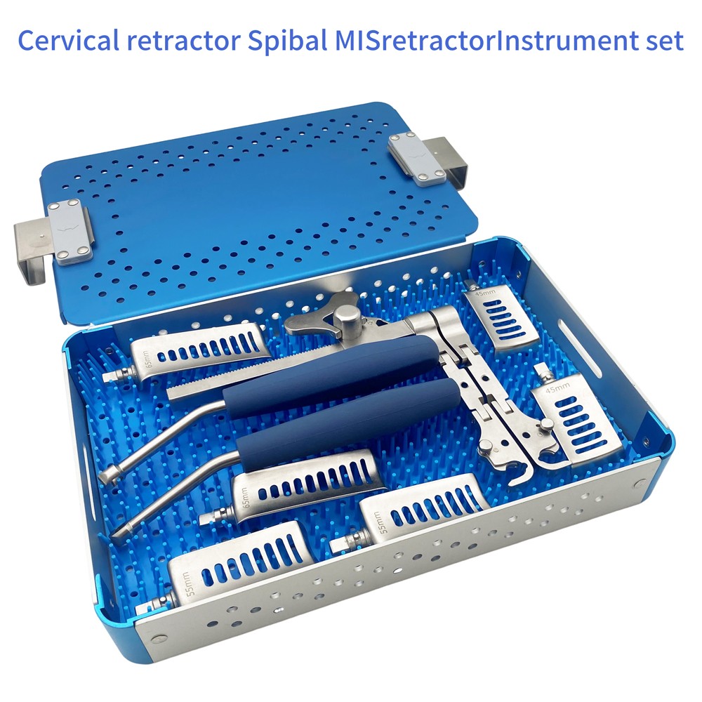 Orthopedic Laminectomy Cervical Retractor Set with blade Double joints spreader