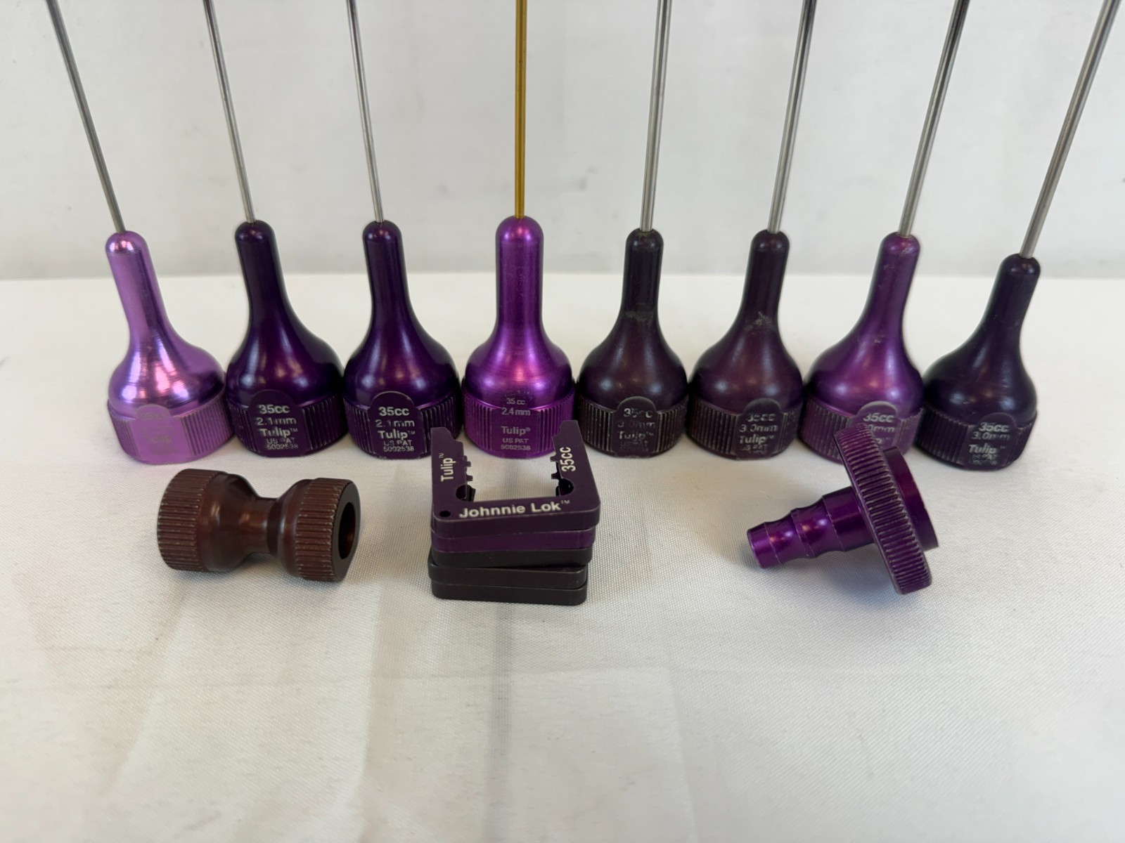 15 piece Tulip35cc 2.1/2.4/3.0mm Liposuction Cannula Set w/ Extras