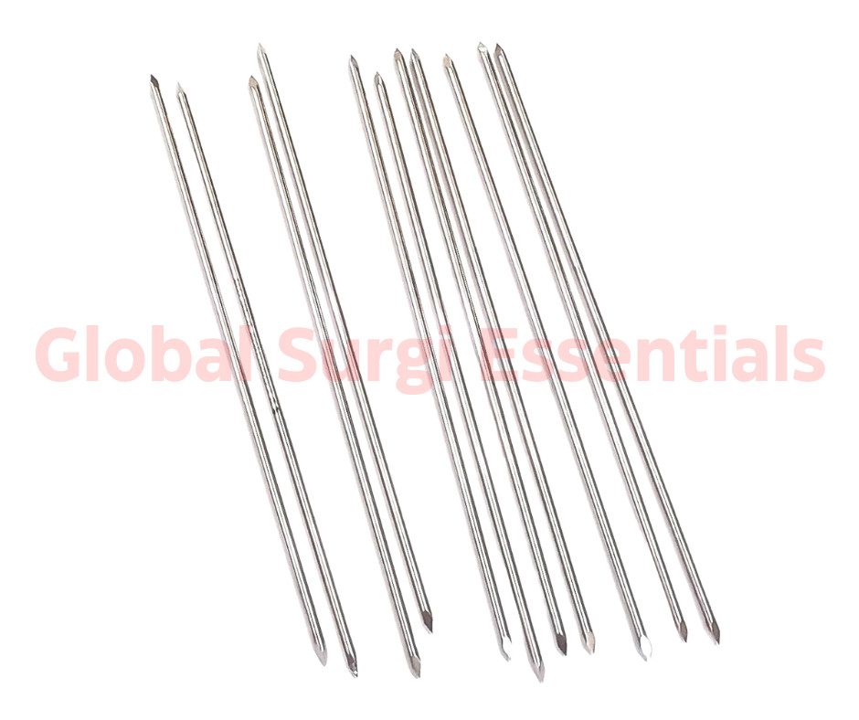 K wire pack of 100 pcs Orthopedic veterinary instruments (0.8mm – 3.5mm size)