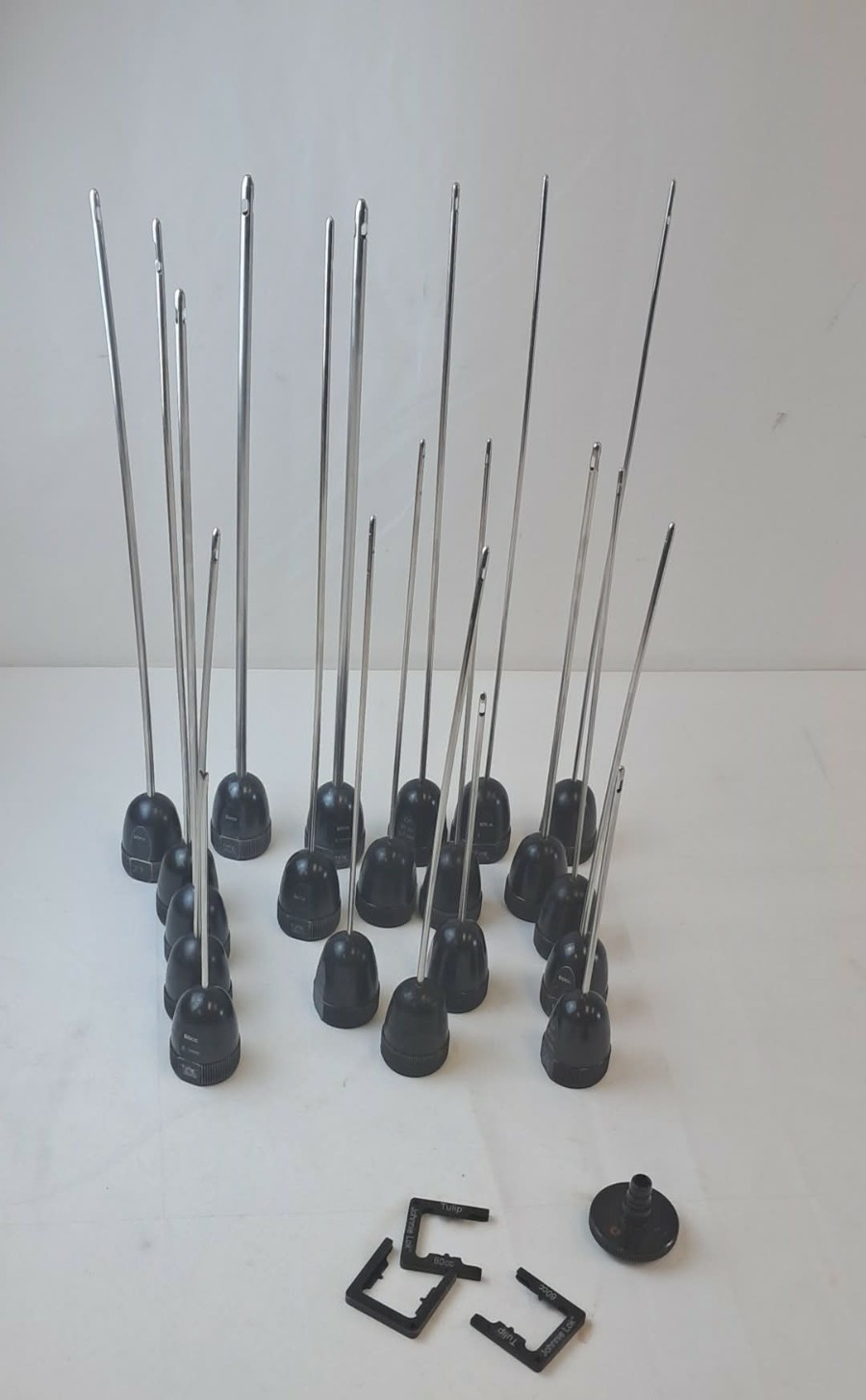 24 pc Tulip 60cc 3.0/3.7/4.4/4.6/6.3mm Liposuction Cannulas w/ Tray