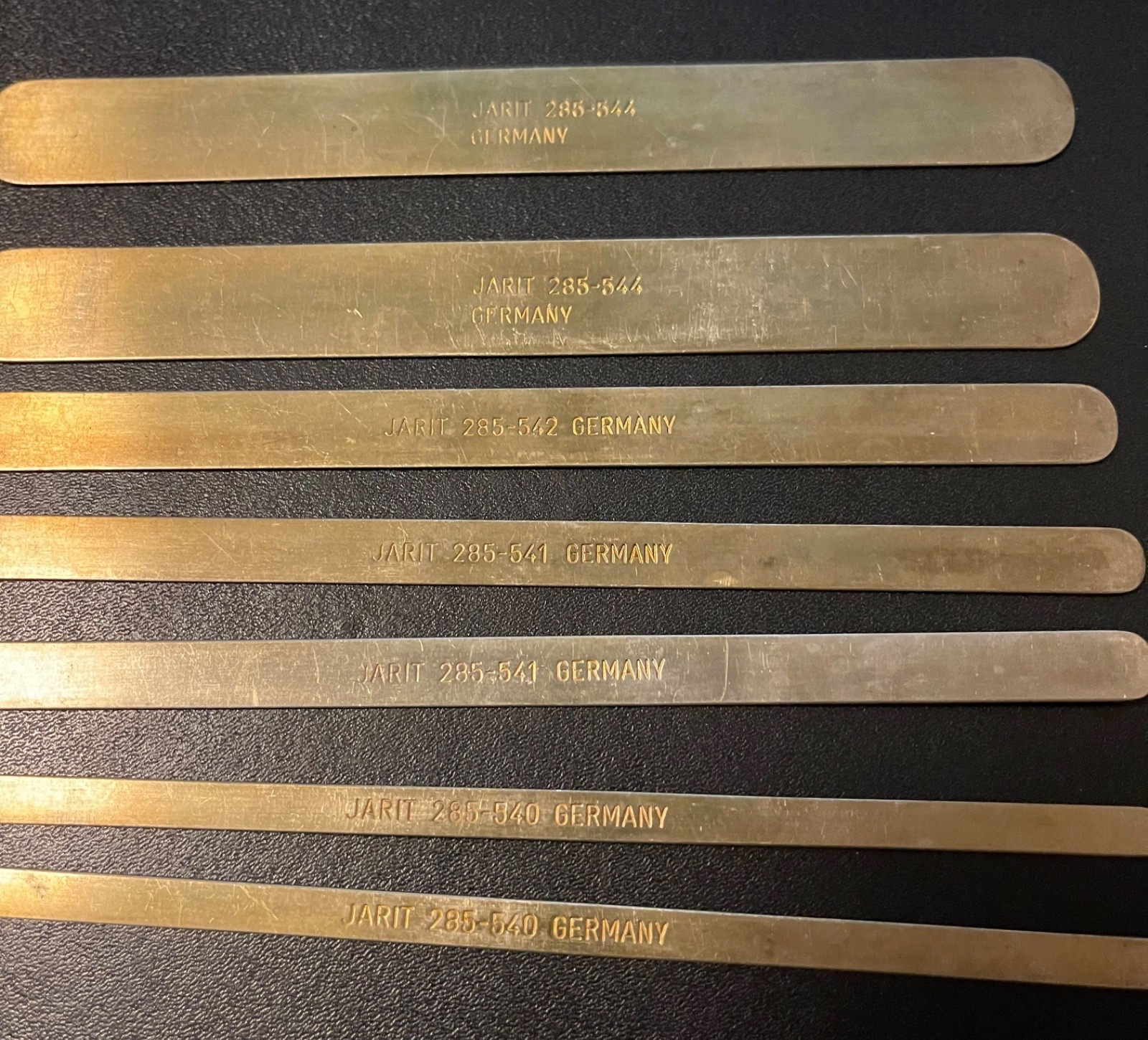 Jarit Surgical Davis Spatula, 7″ LOT of 7) 285-544,285-542,285-541,285-540