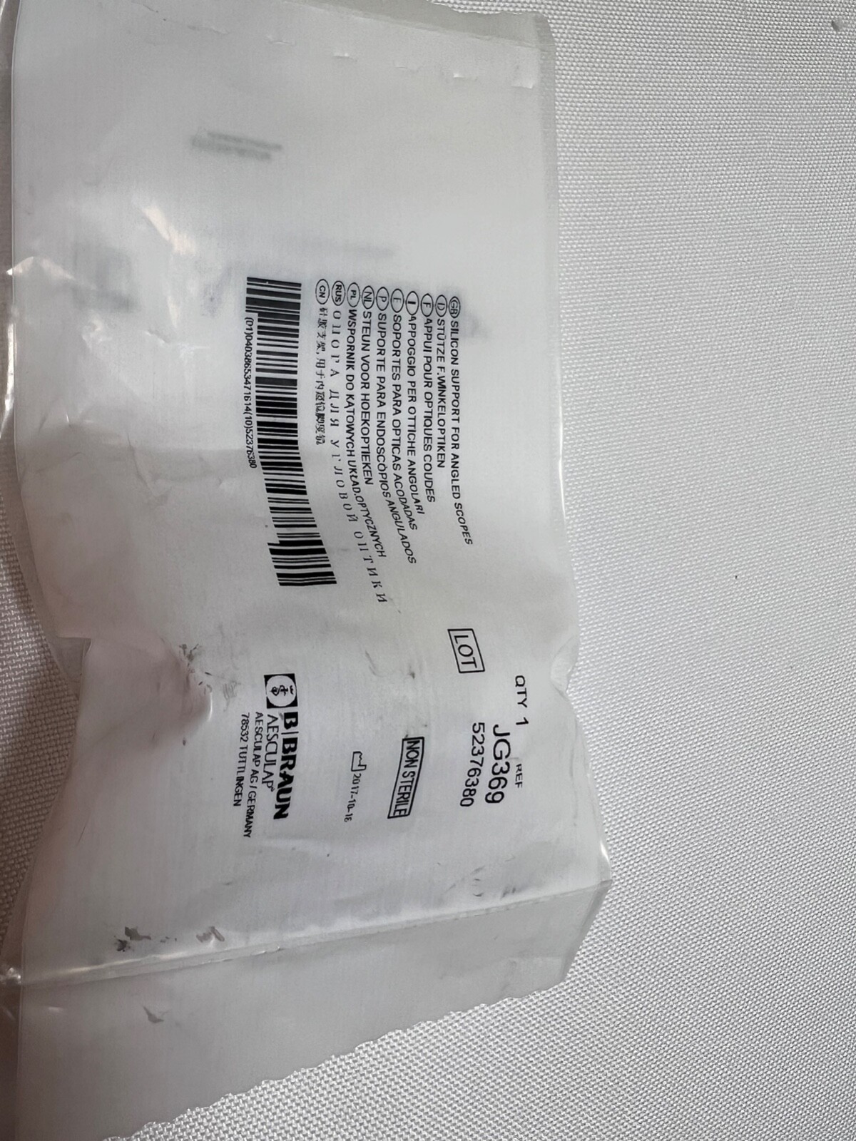 Aesculap JG369 Silicone Support For Angled Scopes, Eyepiece Holder, Endoscopy