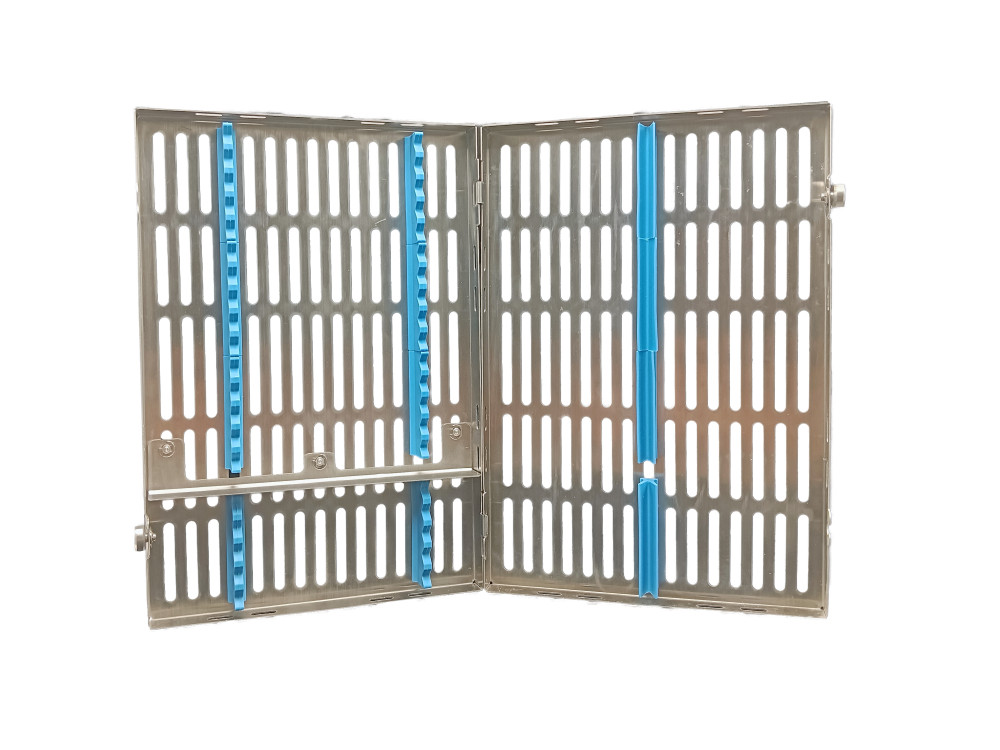 Dental Surgical 20 Instruments Sterilization Cassette Tray Rack Holder Case New