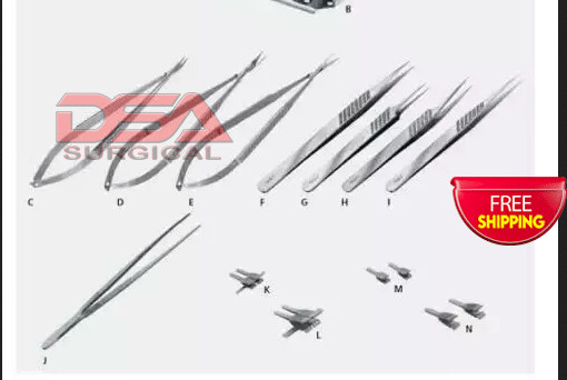Hand Surgery Basic Set Flat Handle Micro Surgery Surgical instruments With Box