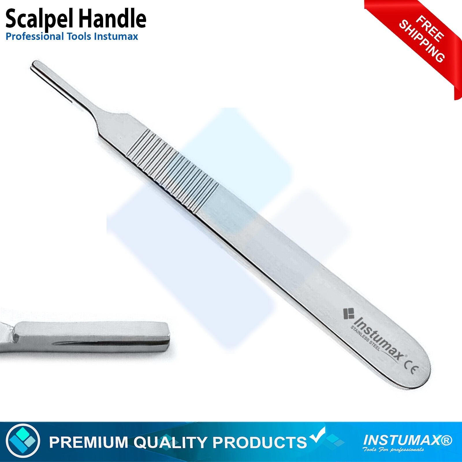 Dental Micro Suture Kit 3Pcs Surgical Noyes Scissors Adson Tweezers Scalpel CE