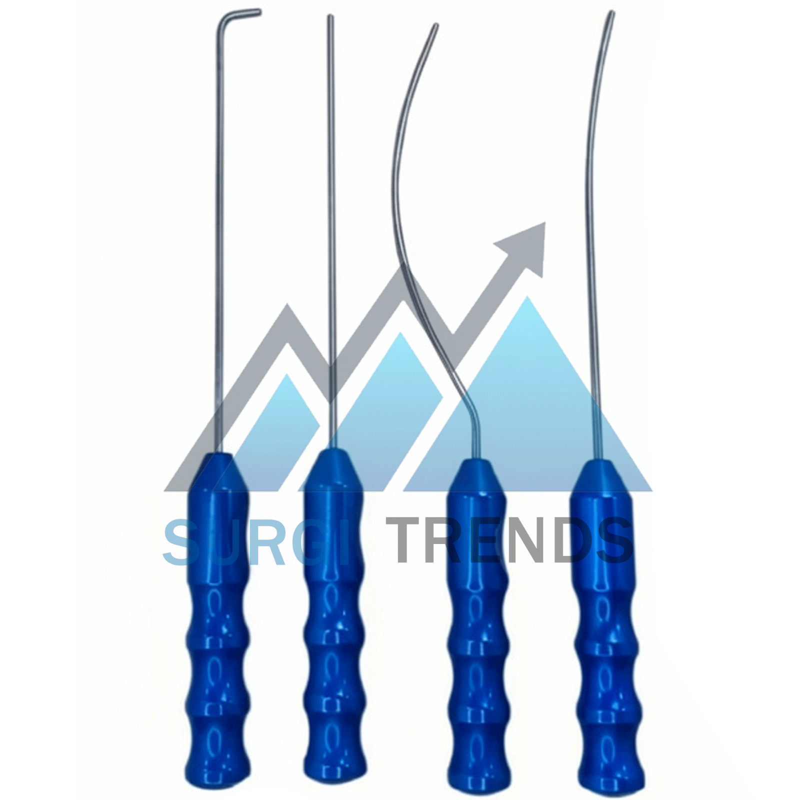 Viterbo’s Surgical Dissector Set 4pcs Facelift Gliding Brow Lift Plastic Surgery