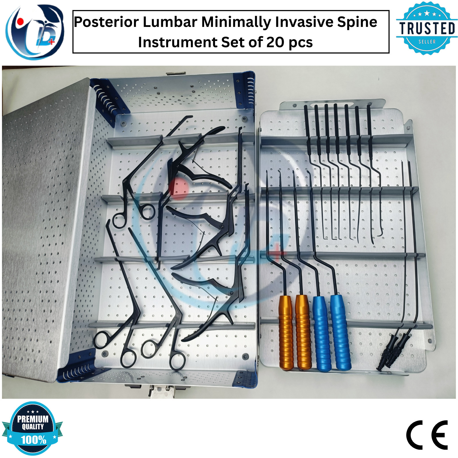 Posterior Lumbar MIS Spine Instrument Set 20 Pcs w/ Box Minimally Invasive Kit