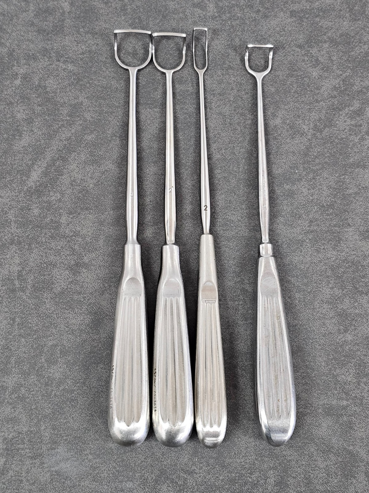 3pc SSI Ultra Barnhill Adenoid Curettes 2 3 & Child 2 + 1 Unbranded 71-3614 3616