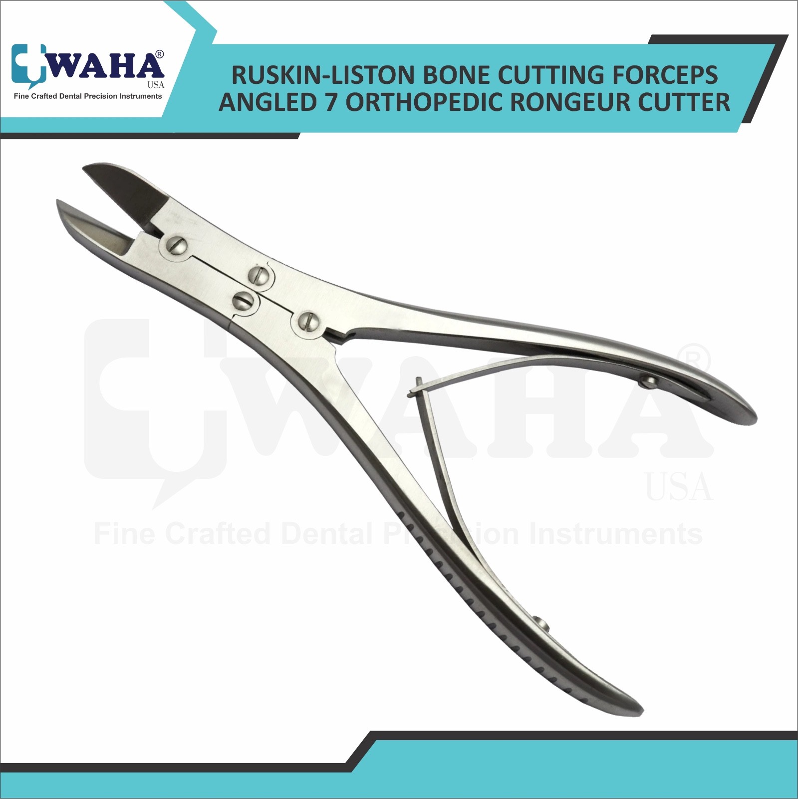 BONE CUTTING FORCEPS RUSKIN-LISTON 7.25″ (18.5CM) Angled/Curved Orthopedic