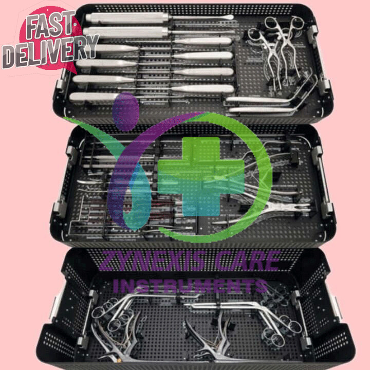 Orthopedic Cervical Spinal Surgery Instrument Set With Aluminum Box High Quality