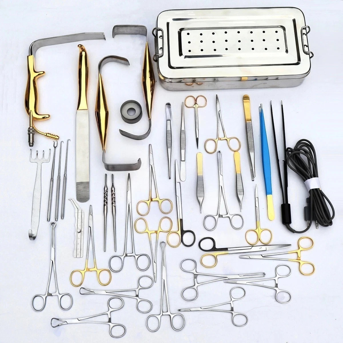 Tebbetts Breast Surgery Instruments Set of 38 PCs, Breast Augmentation Set