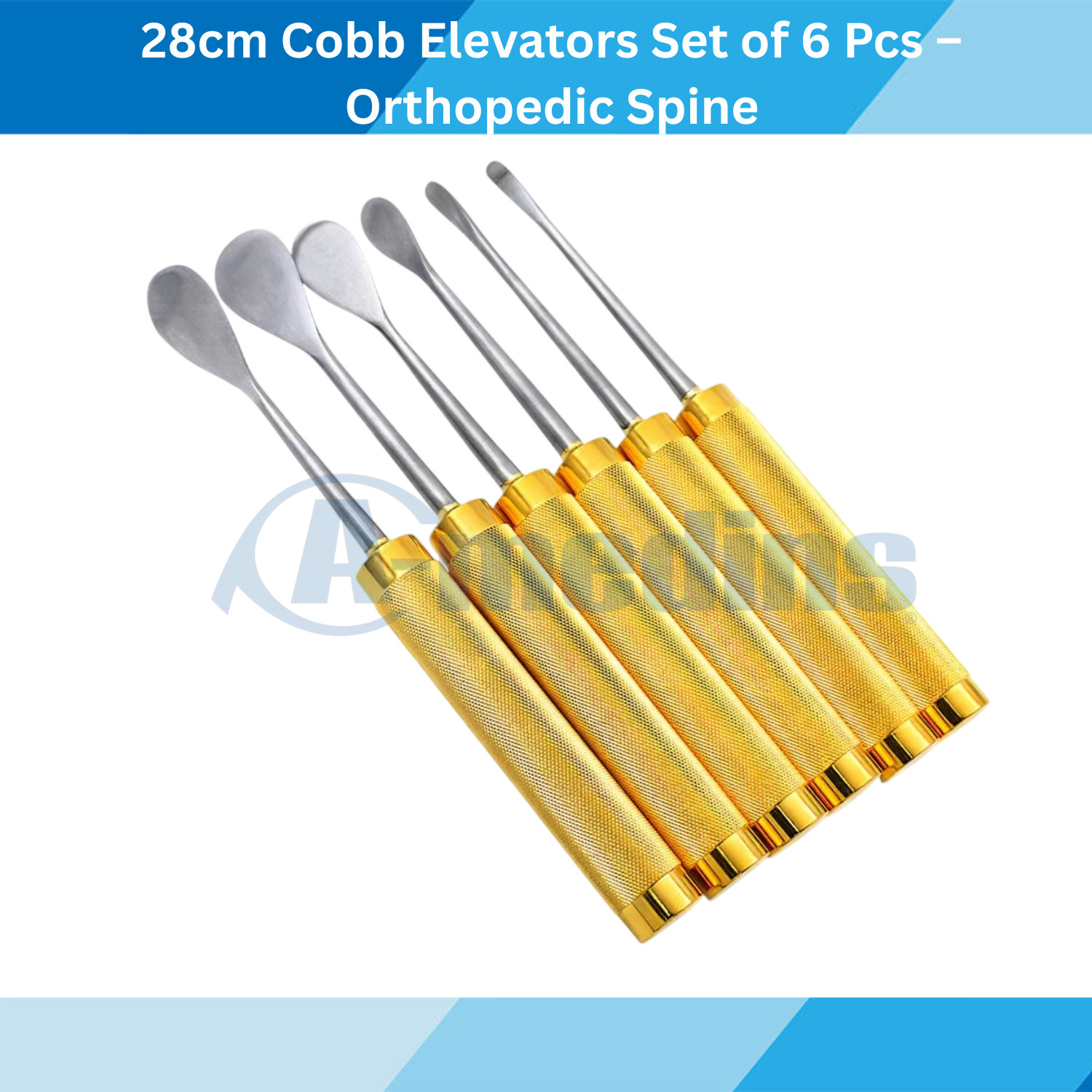 Cobb Elevator Set 6 Pcs 28cm Orthopedic Spine Surgical Instruments Stainless